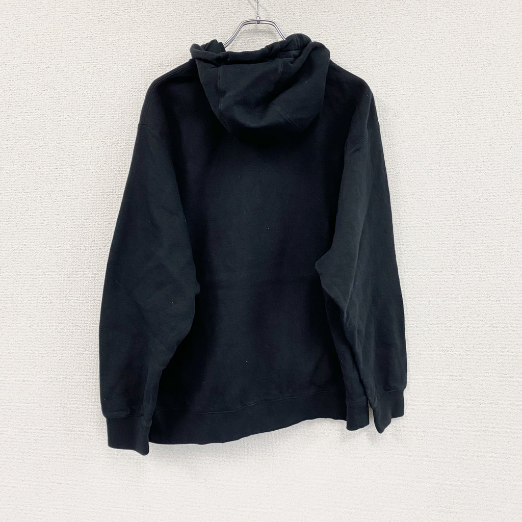 NIKE　ナイキ　スウェットパーカー/フーディー　スウッシュ　黒　ブラック　2XLサイズ　古着