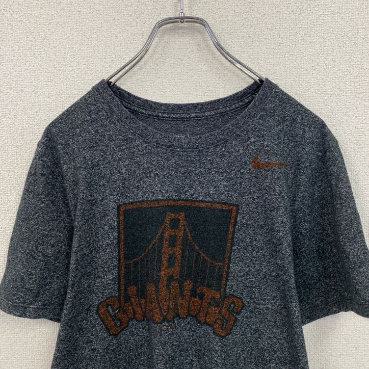 NIKE　ナイキ　GIANTS　半袖プリントTシャツ　ダークグレー　古着