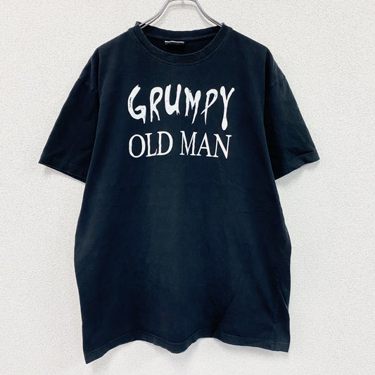 Gooses　グースズ　半袖プリントTシャツ　黒　ブラック　2XLサイズ　