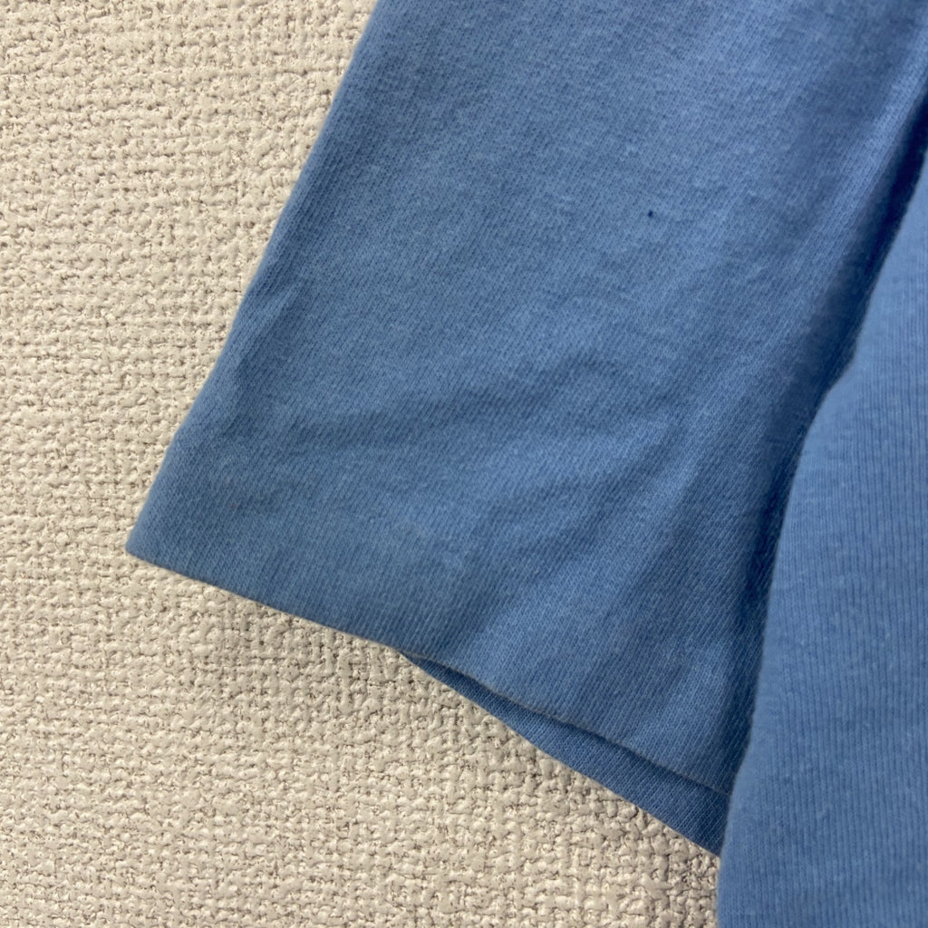 PRAIRIE MOUNTAIN　半袖プリントTシャツ　シングルステッチ　水色　ライトブルー　XLサイズ カットソー メンズ コットン 古着