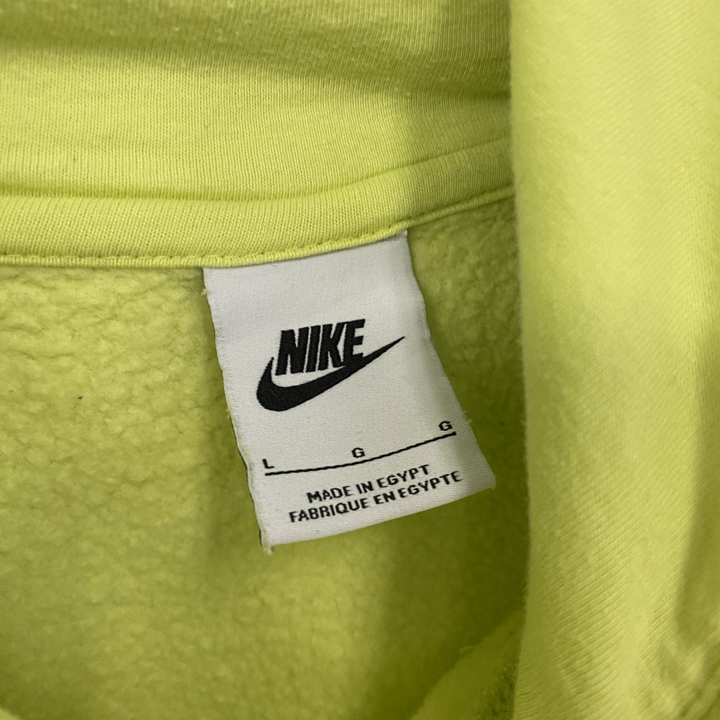 NIKE　ナイキ　スウェットパーカー/フーディー　スウッシュ　黄色　イエロー　Lサイズ　古着