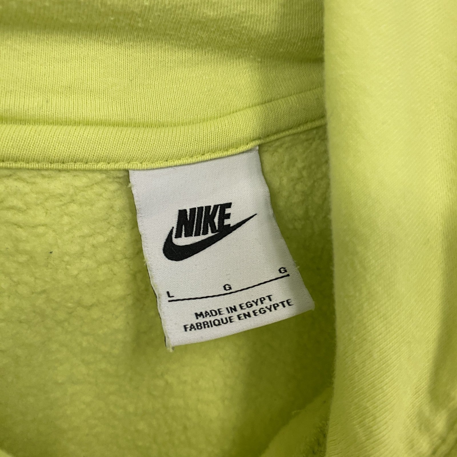 NIKE　ナイキ　スウェットパーカー/フーディー　スウッシュ　黄色　イエロー　Lサイズ　古着