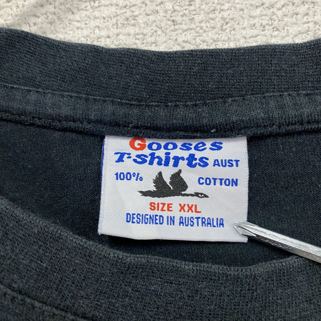 Gooses　グースズ　Grumpy Old Men　ラブリー・オールドメン　半袖プリントムービーTシャツ　ブラック　2XLサイズ　古着