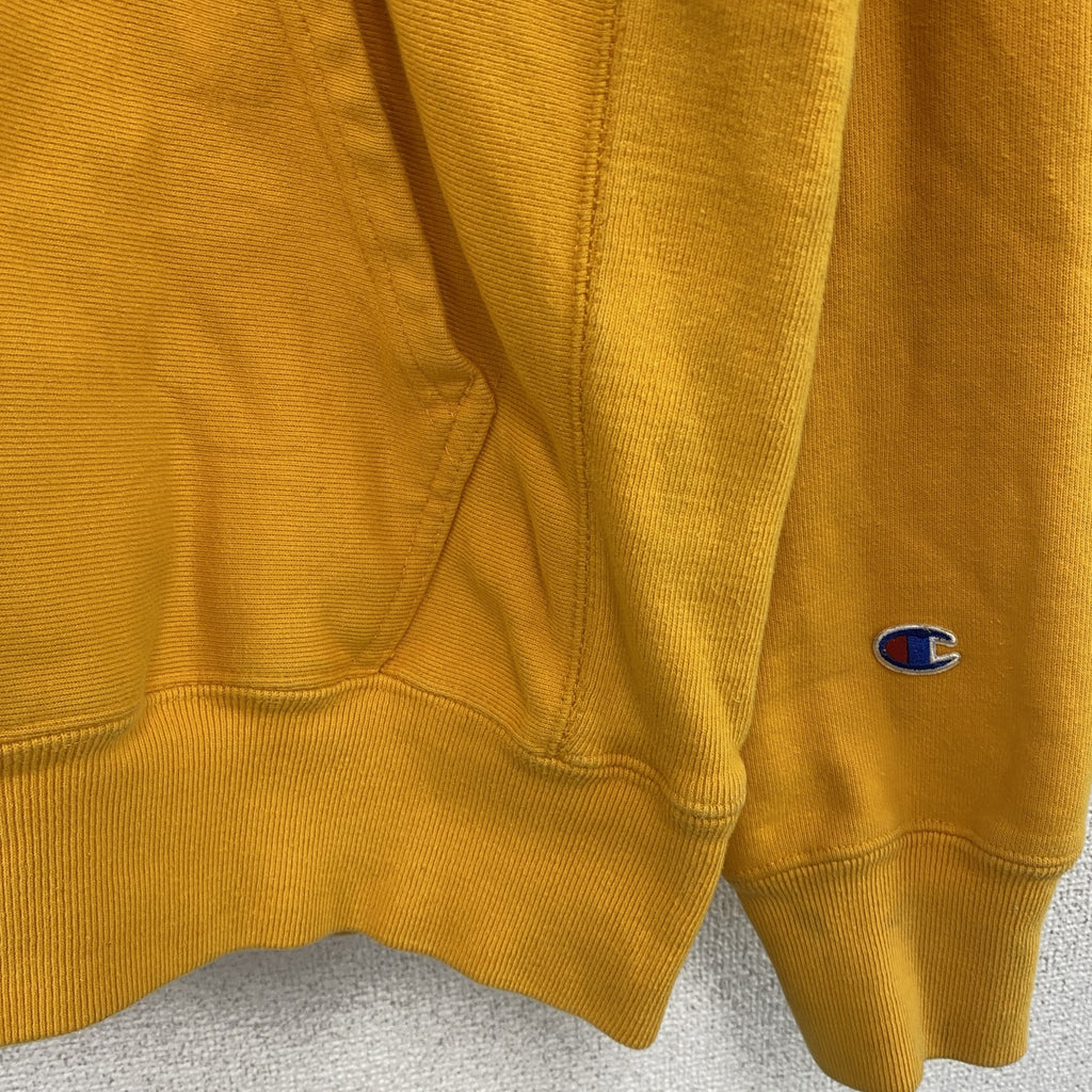 Champion　チャンピオン　リバースウィーブ　スウェットパーカー/フーディー　黄色　イエロー　Mサイズ　古着