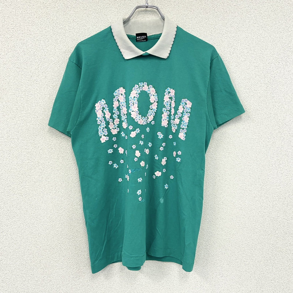 SCREEN STARS　半袖プリントTシャツ　シングルステッチ　エメラルドグリーン　Lサイズ カットソー メンズ コットン 古着