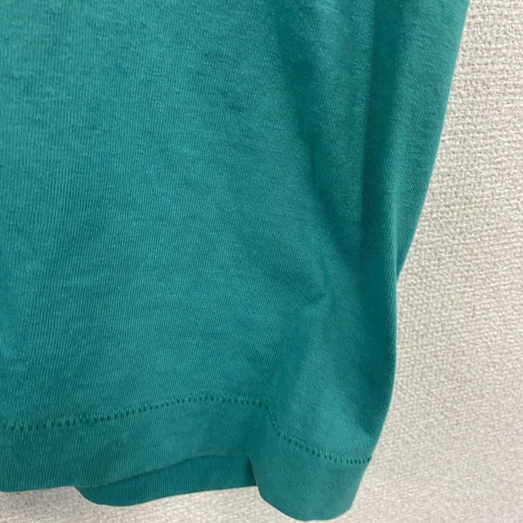 SCREEN STARS　半袖プリントTシャツ　シングルステッチ　エメラルドグリーン　Lサイズ カットソー メンズ コットン 古着