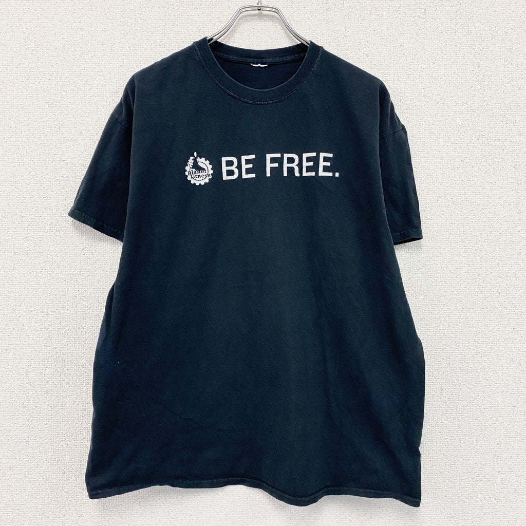 Planet Fitness　プラネットフィットネス　半袖プリントTシャツ　企業T　黒　ブラック　　古着
