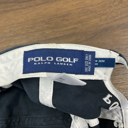 POLO GOLF　ポロゴルフ　6パネルキャップ　ベースボールキャップ　黒　ブラック　ONE SIZE