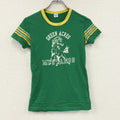 Abercrombie&Fitch　アバクロンビー&フィッッチ　半袖プリントTシャツ　シングルステッチ　緑　グリーン　Mサイズ　古着