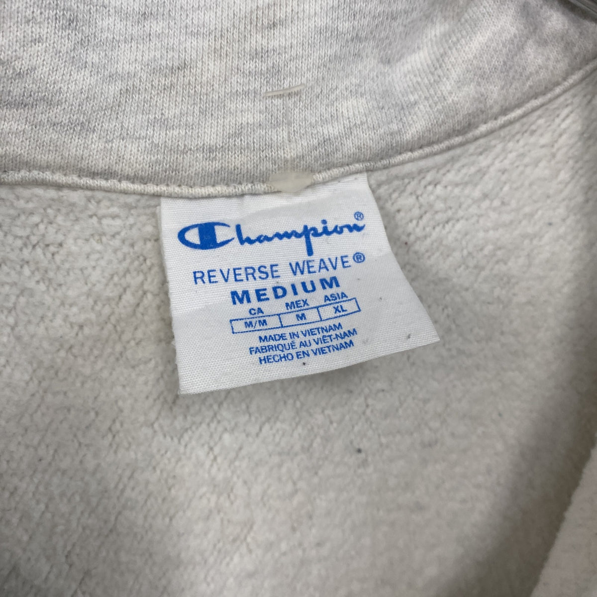 Champion　チャンピオン　リバースウィーブ　ハーフジップスウェット/トレーナー　灰色　グレー　Mサイズ　古着