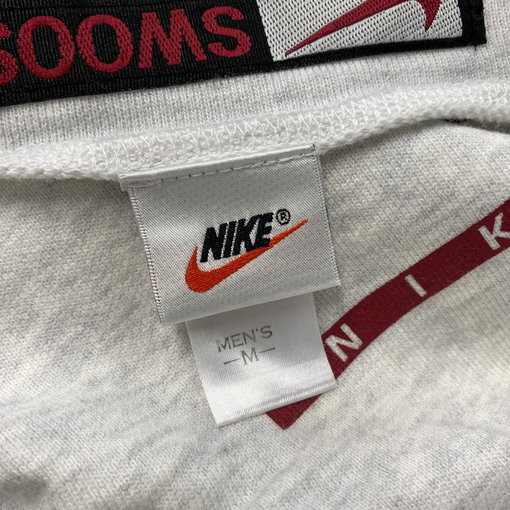 90s　NIKE　ナイキ　スウェット半袖プリントTシャツ　ヴィンテージ　霜降りグレー　Mサイズ 　古着