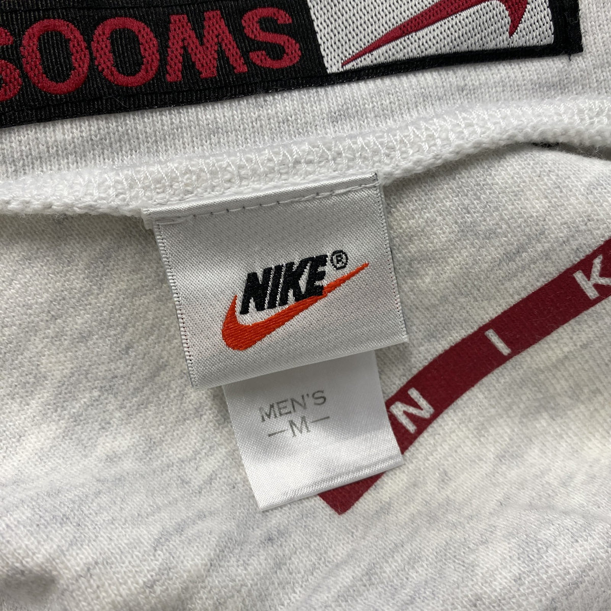90s　NIKE　ナイキ　スウェット半袖プリントTシャツ　ヴィンテージ　霜降りグレー　Mサイズ 　古着