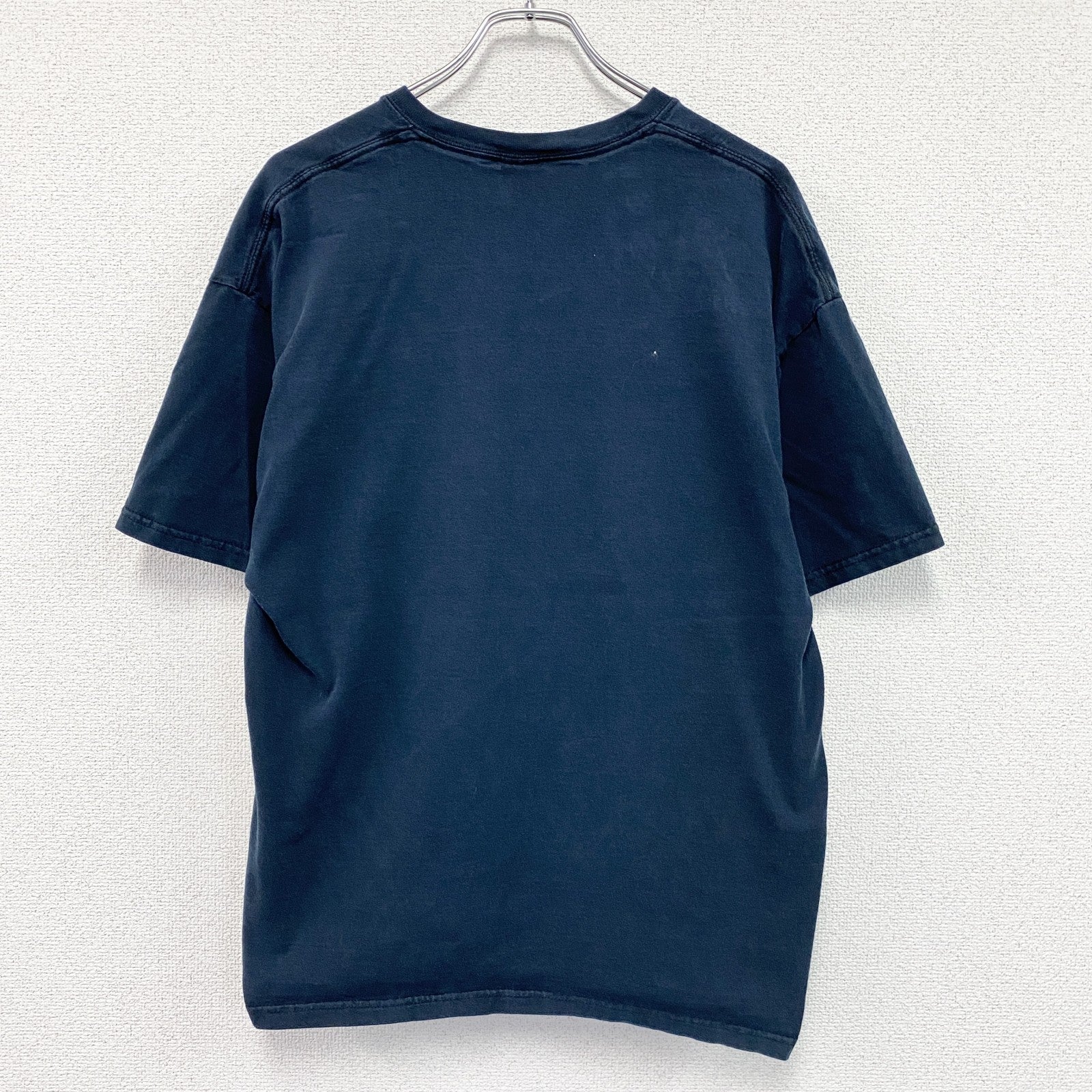 GILDAN　ギルダン　キャンベル大学　半袖プリントTシャツ　カレッジT　野球　紺　ネイビー　XLサイズ　　古着