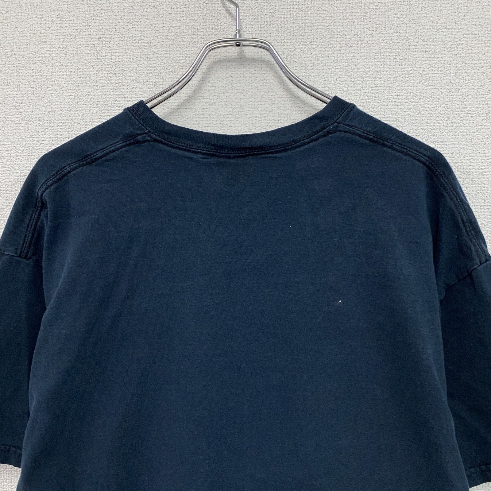 GILDAN　ギルダン　キャンベル大学　半袖プリントTシャツ　カレッジT　野球　紺　ネイビー　XLサイズ　　古着