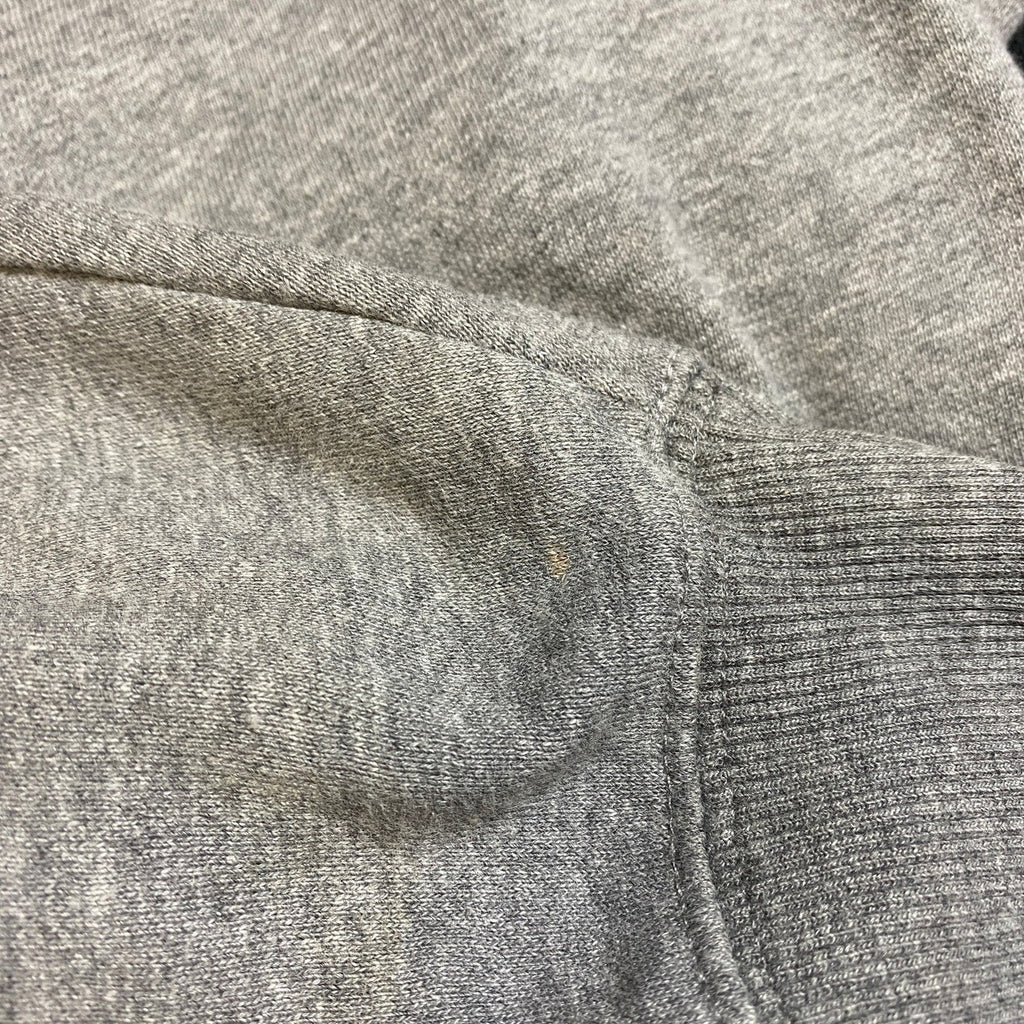 SportTek　長袖ハーフジップスウェット　トレーナー　ワンポイント刺繍　ソフトボール　グレー　灰色　秋冬服　Sサイズ　古着