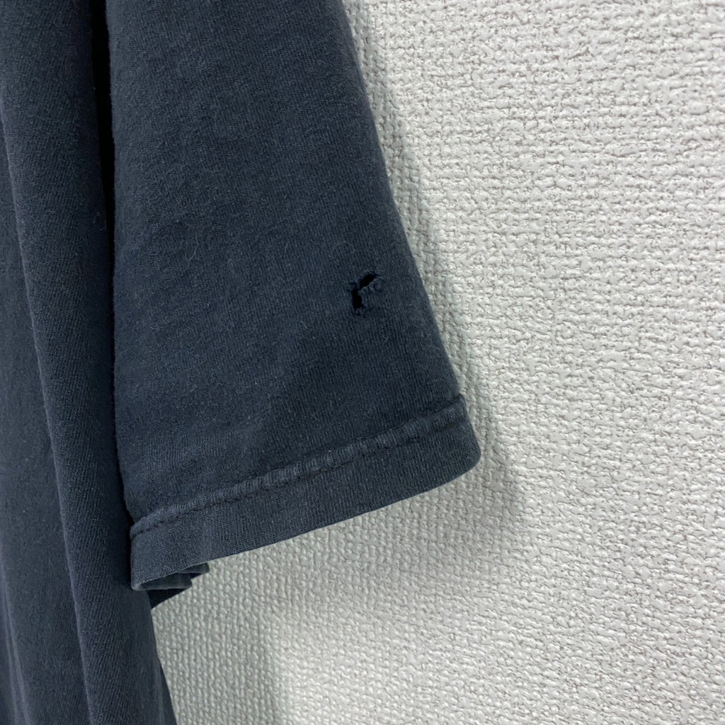 RUSSELL　ラッセル　BYU　ブリガムヤング大学　半袖プリントTシャツ　カレッジロゴ　黒　ブラック　　古着