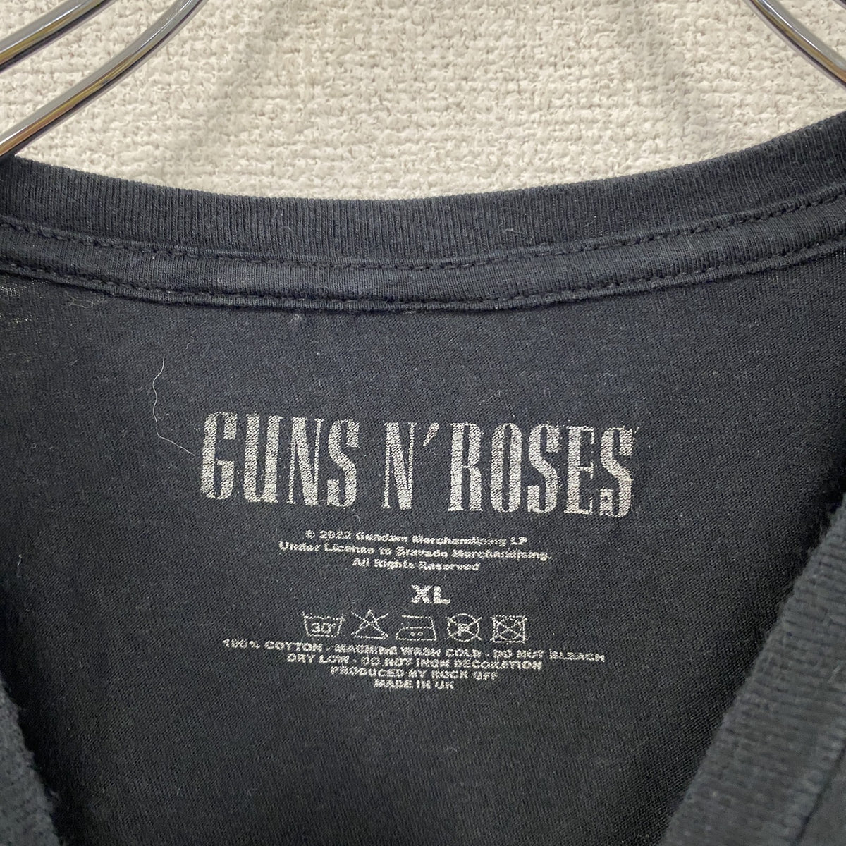Guns N' Roses　ガンズアンドローゼズ　半袖プリントTシャツ　バンドT　黒　ブラック　XLサイズ　古着