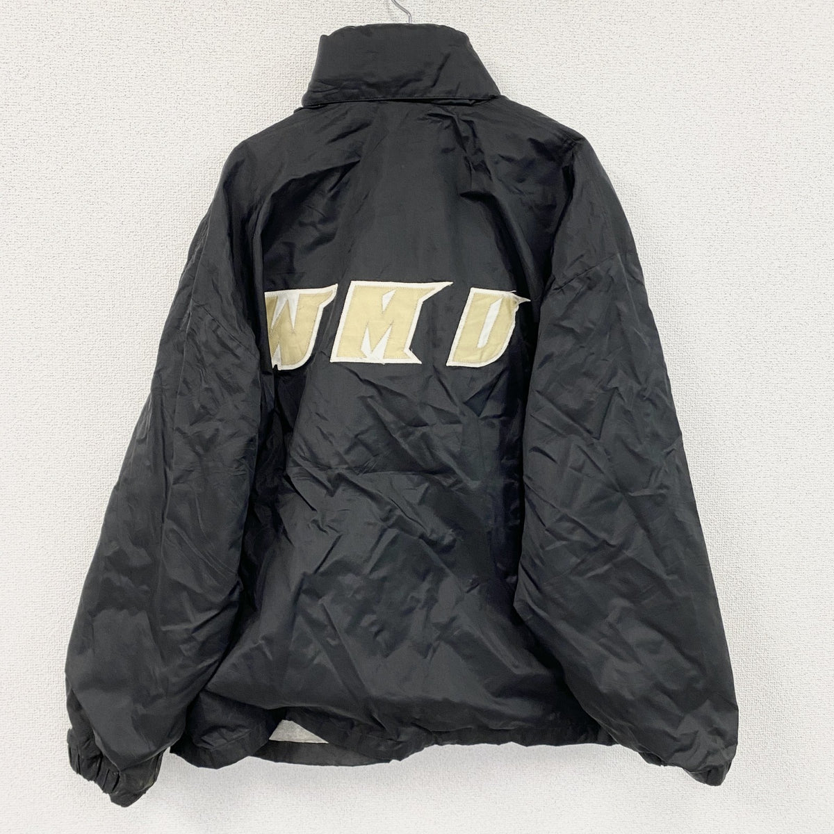 ～90s　BOATHOUSE　ボートハウス　フルジップナイロンジャケット　ヴィンテージ　黒　ブラック　XLサイズ　古着