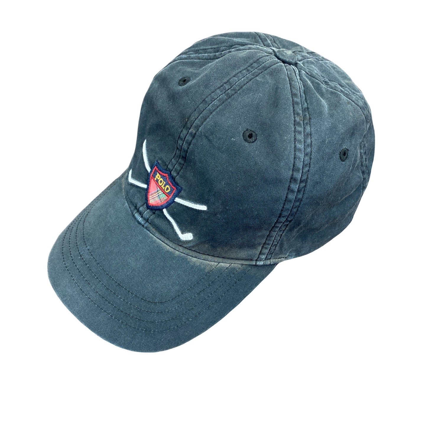 POLO GOLF　ポロゴルフ　6パネルキャップ　ベースボールキャップ　黒　ブラック　ONE SIZE