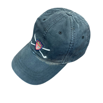 POLO GOLF　ポロゴルフ　6パネルキャップ　ベースボールキャップ　黒　ブラック　ONE SIZE