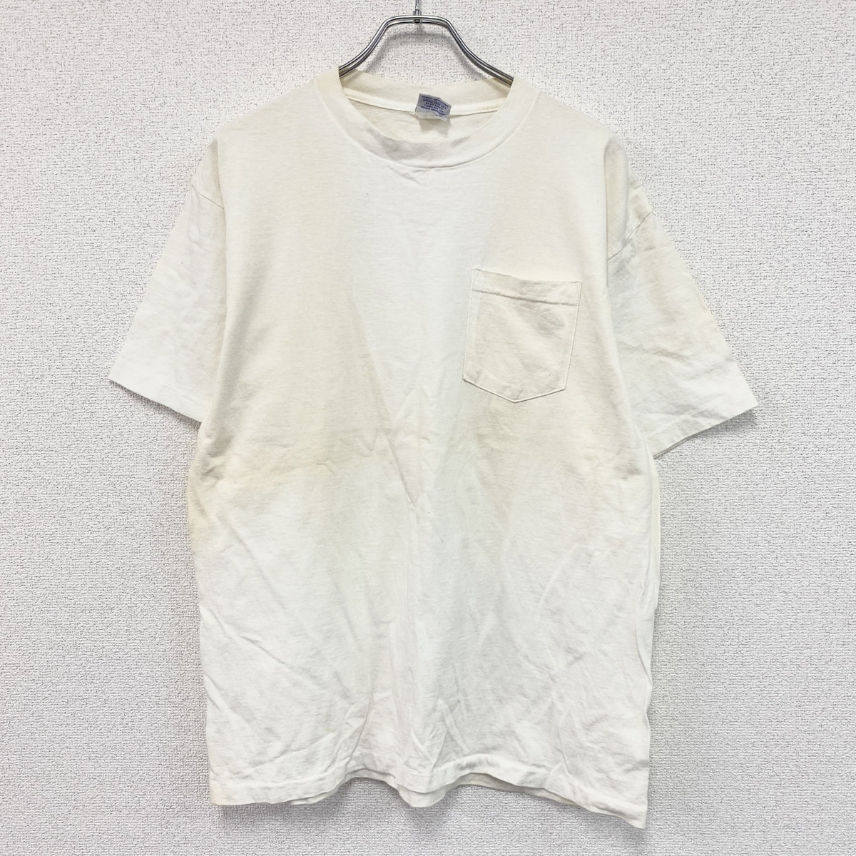 90s　America's Best　半袖Tシャツ　シングルステッチ　無地　ヴィンテージ　白　ホワイト　Mサイズ　古着