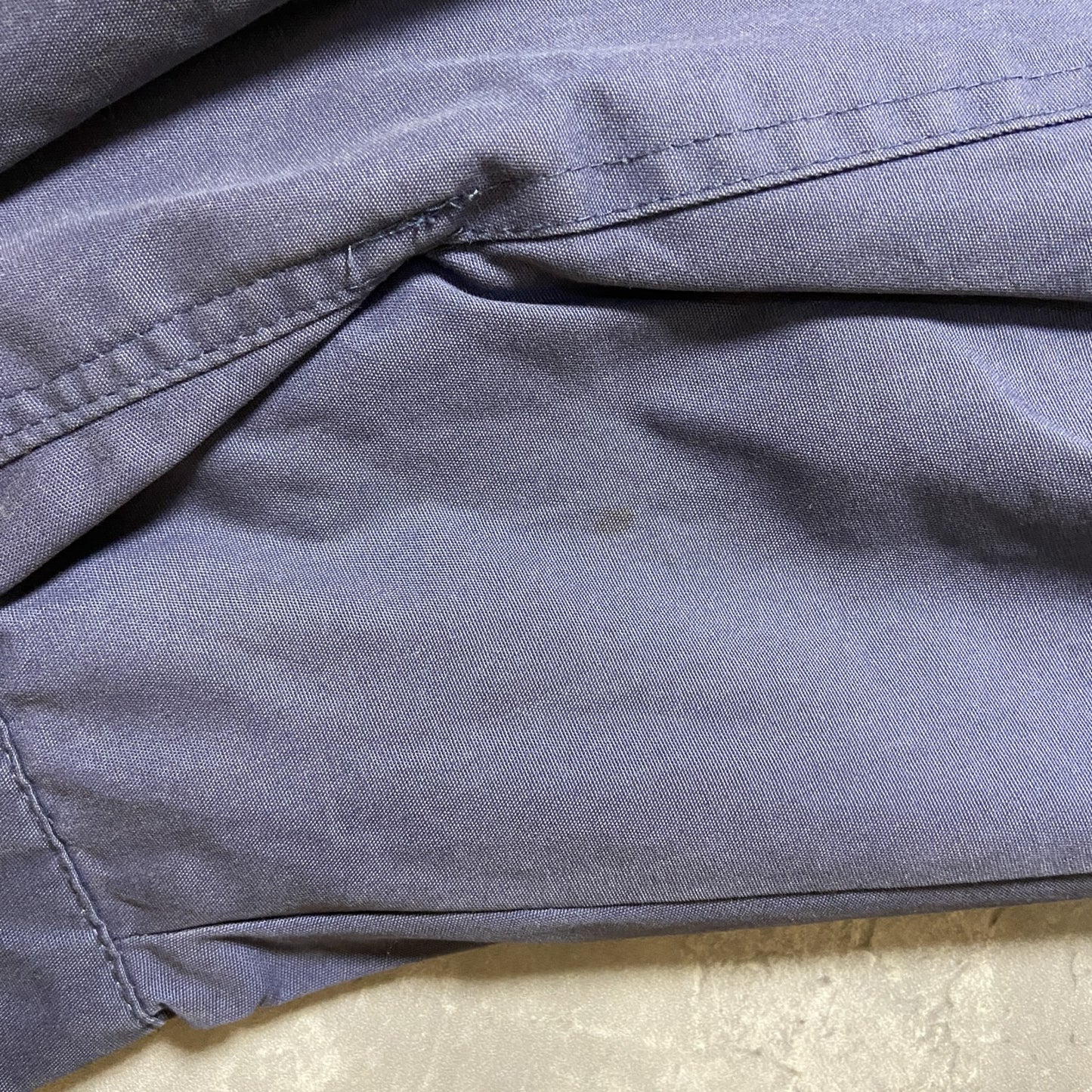 古着 used　ST.JOHN'S BAY セントジョンズベイ　長袖ナイロンジャケット　くすみカラー　青　XXLサイズ