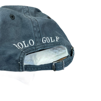 POLO GOLF　ポロゴルフ　6パネルキャップ　ベースボールキャップ　黒　ブラック　ONE SIZE