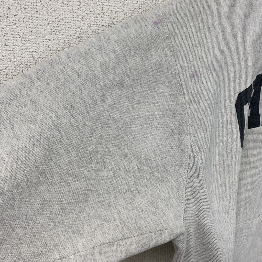 Champion　チャンピオン　リバースウィーブ　スウェットパーカー/フーディー　アーチプリント　現行　霜降りグレー　Mサイズ　古着