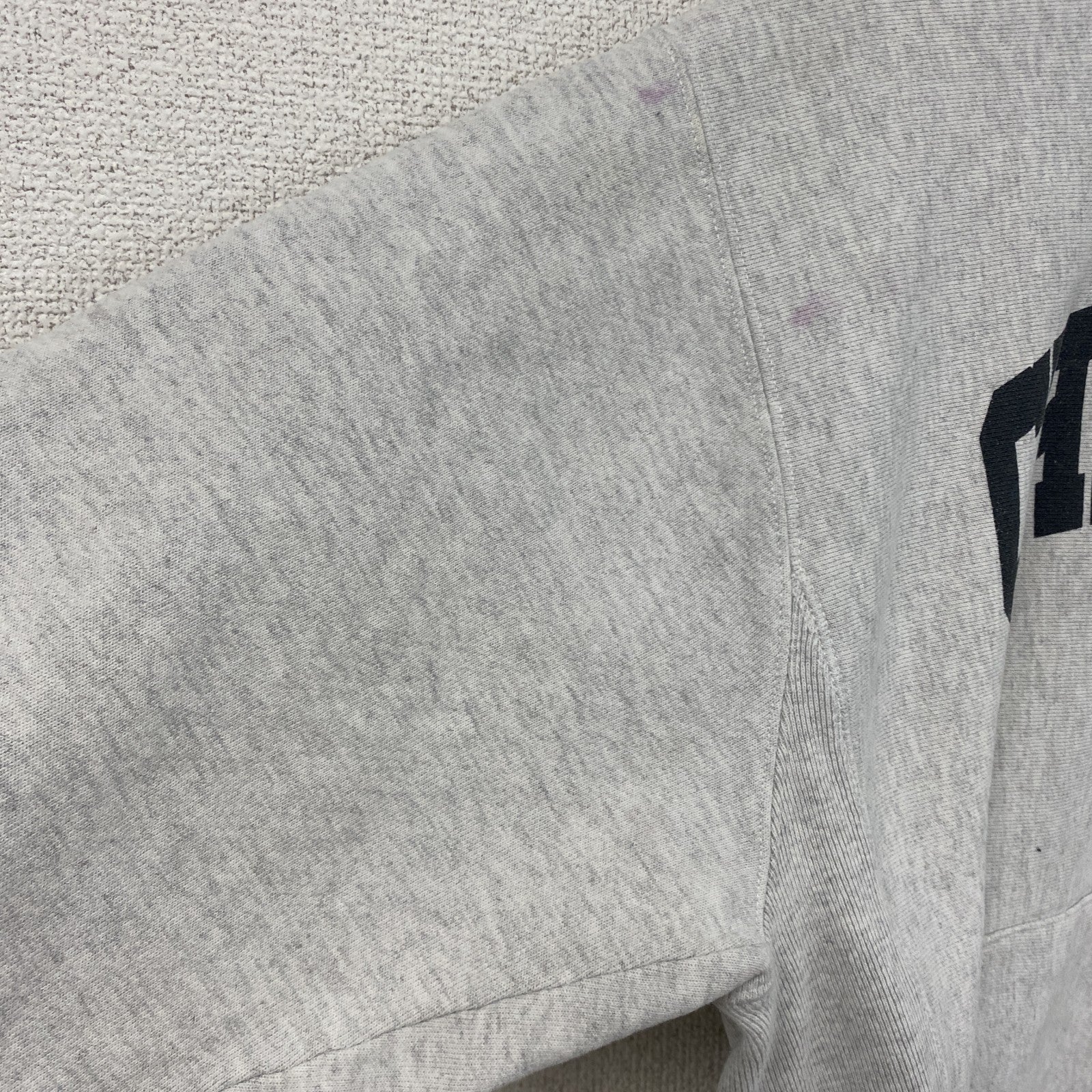 Champion　チャンピオン　リバースウィーブ　スウェットパーカー/フーディー　アーチプリント　現行　霜降りグレー　Mサイズ　古着