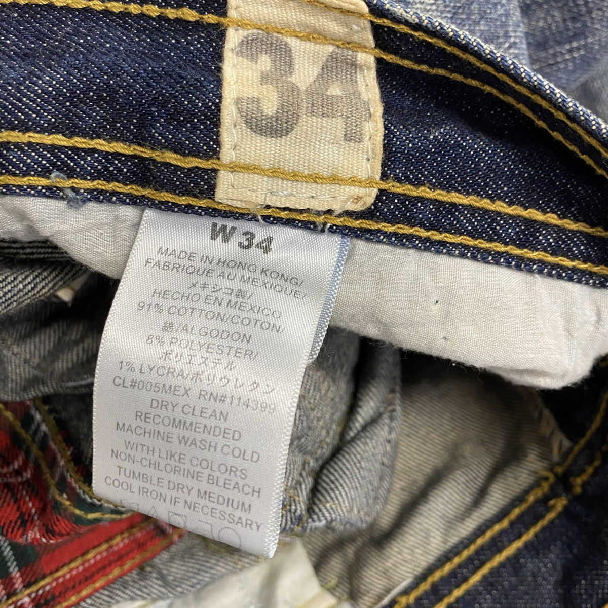TAVERNITI SO JEANS　タヴァニティソージーンズ　デニムパンツ/ジーンズ　ジップフライ　インディゴ　W34サイズ メンズ コットン 古着