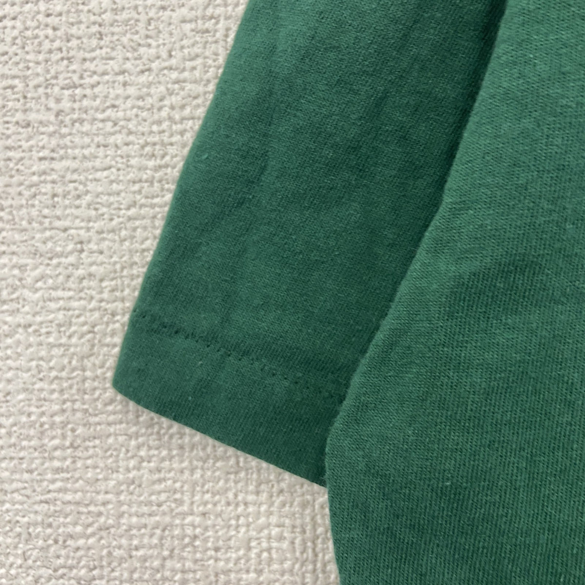 Hanes　ヘインズ　半袖プリントTシャツ　シングルステッチ　緑　グリーン　Lサイズ カットソー メンズ コットン 古着