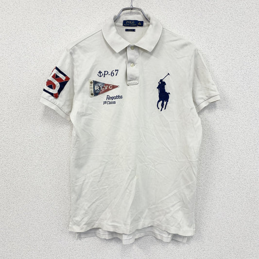 Polo Ralph Lauren　ポロラルフローレン　半袖ポロシャツ　ビックポニー　白　ホワイト　Mサイズ