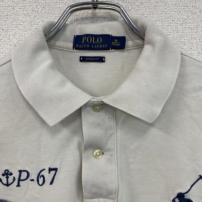 Polo Ralph Lauren　ポロラルフローレン　半袖ポロシャツ　ビックポニー　白　ホワイト　Mサイズ