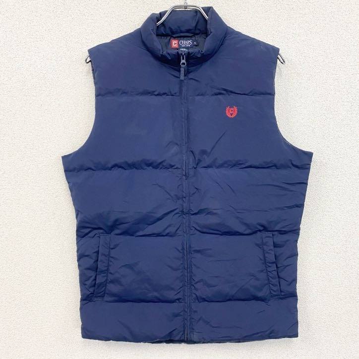 CHAPS　チャップス　ラルフローレン　フルジップダウンベスト　紺　ネイビー　XLサイズ　古着