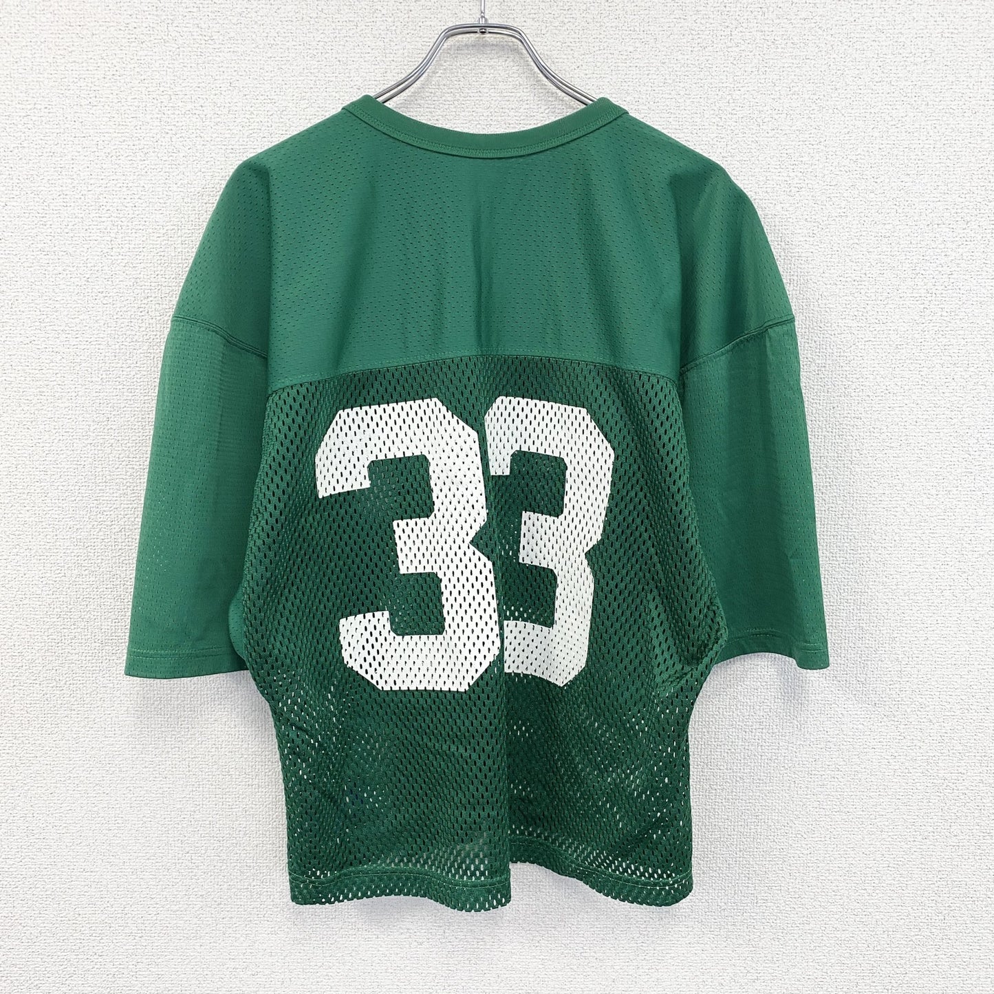 Champion　チャンピオン　半袖プリントTシャツ　ゲームシャツ　緑　グリーン　Lサイズ