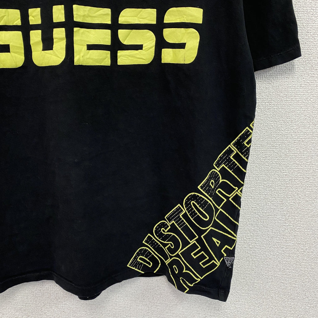 GUESS　ゲス　半袖プリントTシャツ　黒　ブラック　XSサイズ　古着