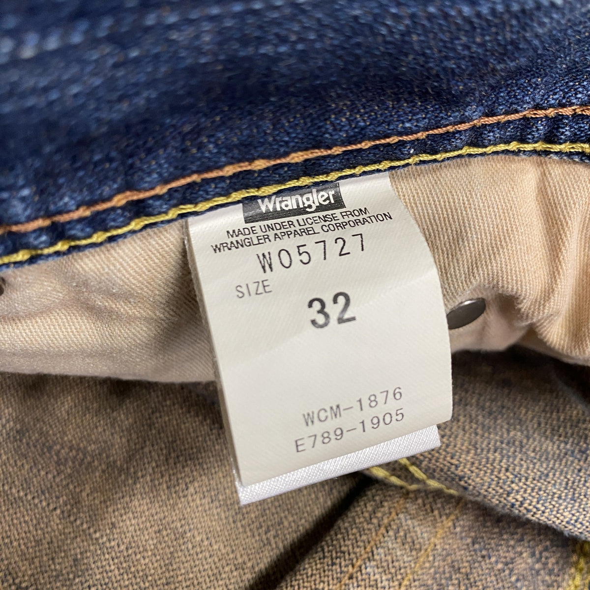 Wrangler　ラングラー　デニムパンツ/ジーンズ　ジップフライ　インディゴ　32サイズ　古着
