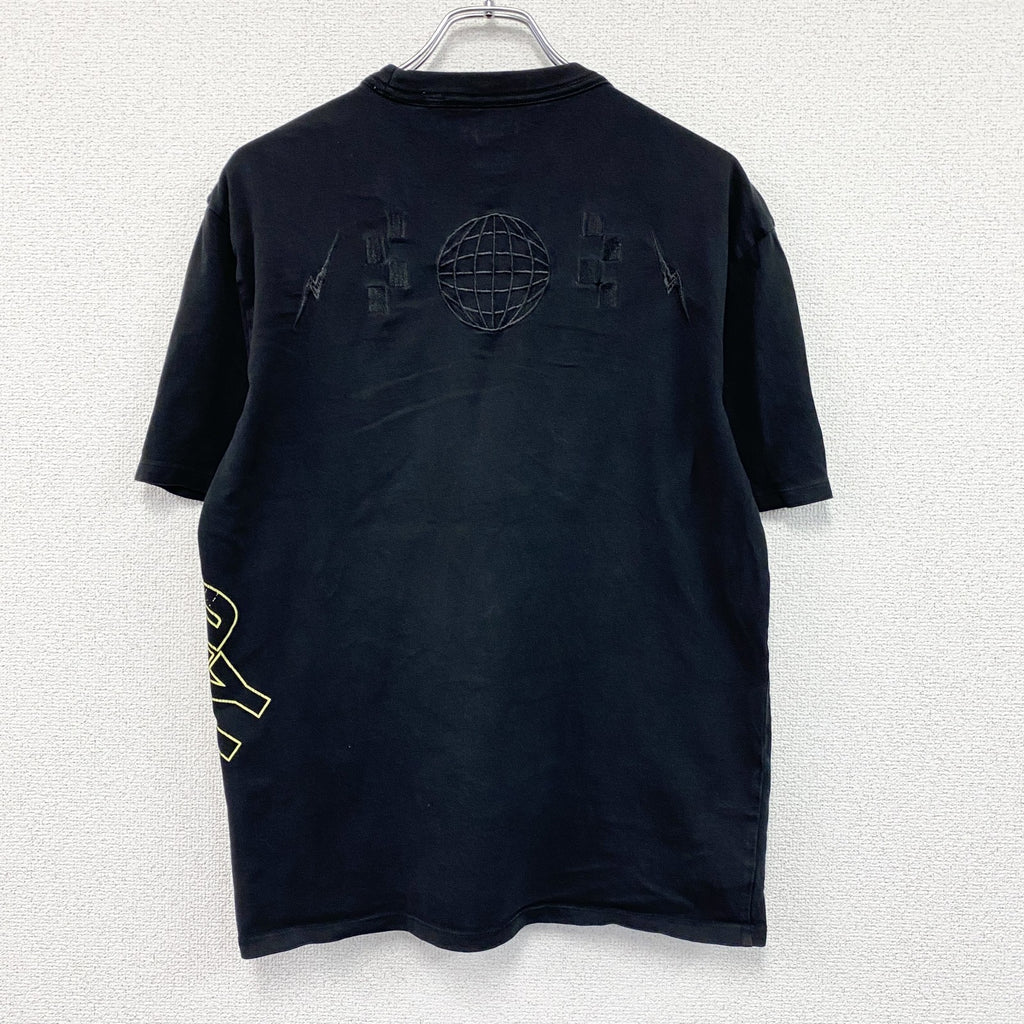 GUESS　ゲス　半袖プリントTシャツ　黒　ブラック　XSサイズ　古着