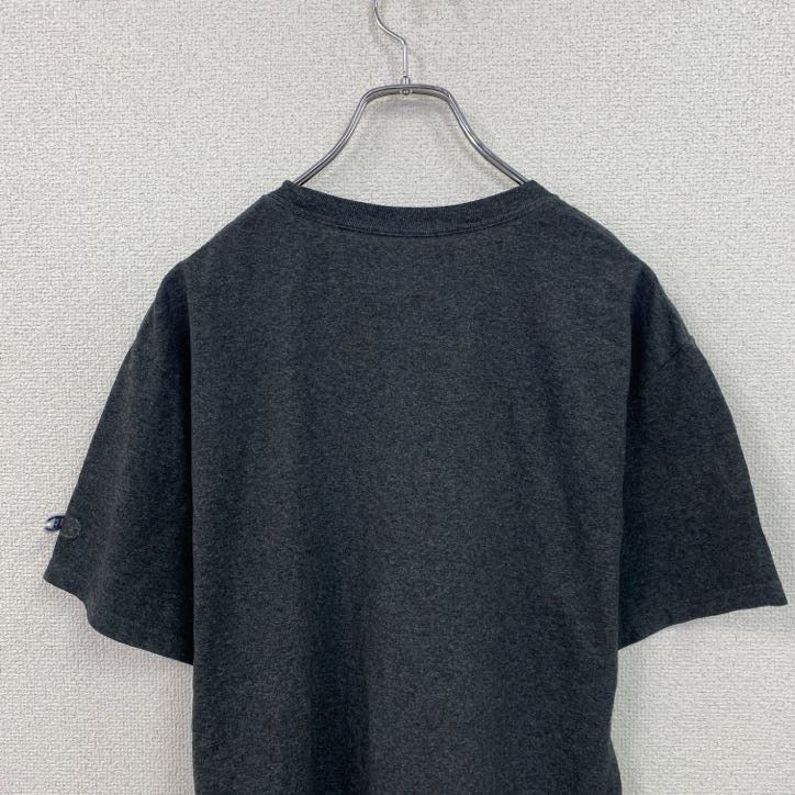 Champion　チャンピオン　半袖プリントTシャツ　アーチプリント　3連プリント　現行　ダークグレー　Mサイズ　古着
