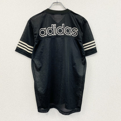 adidas　アディダス　半袖プリントTシャツ　ゲームシャツ　黒　ブラック　Lサイズ