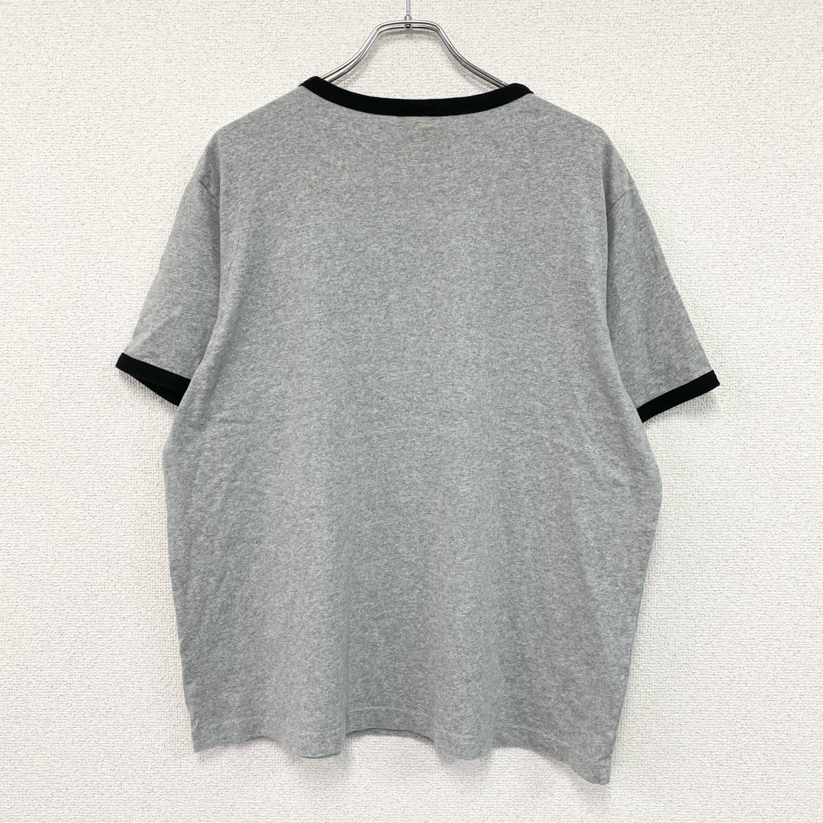 GU　ジーユー　Coca-Cola　コカ・コーラ　半袖プリントリンガーTシャツ　キリン　グレー　灰色　2XLサイズ　古着