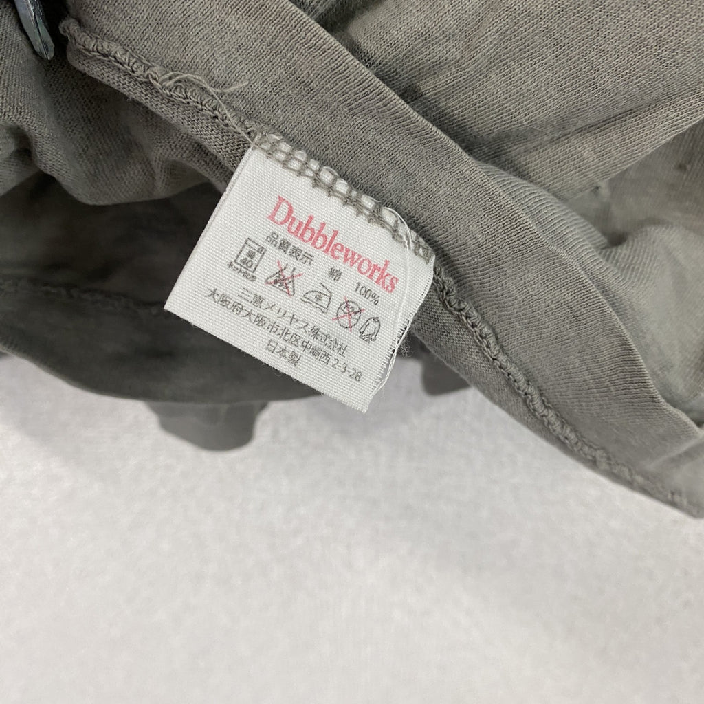 B:MING LIFE STORE by BEAMS　DUBBLEWORKS　ダブルワークス　半袖プリントTシャツ　グレー　Mサイズ　古着