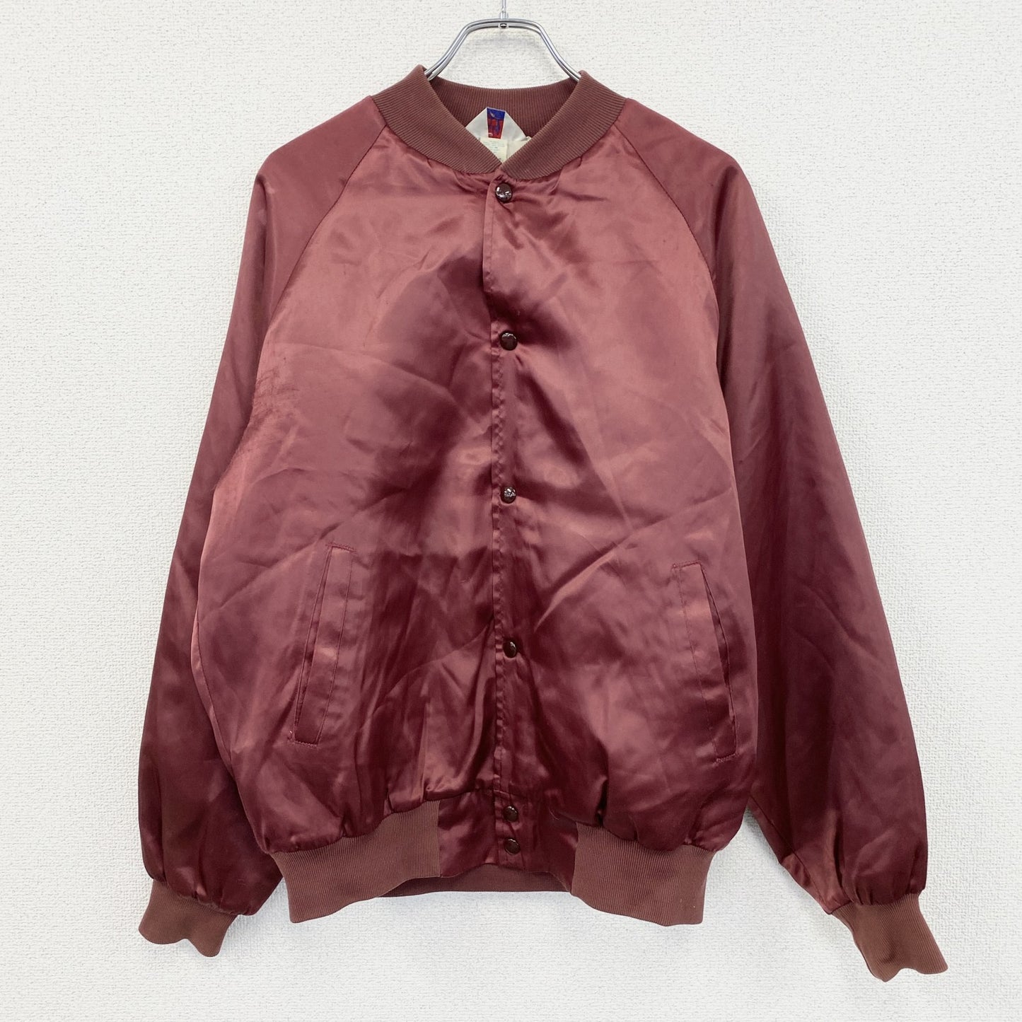 WeastArk　ウェスターク　ナイロンスタジャン/スタジアムジャケット　ヴィンテージ　ボルドー　Lサイズ