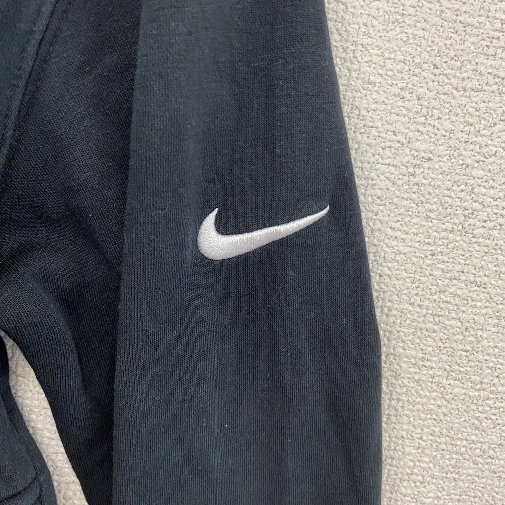 NIKE　ナイキ　ハーフジップスウェット/トレーナー　スウッシュ　黒　ブラック　Lサイズ　古着
