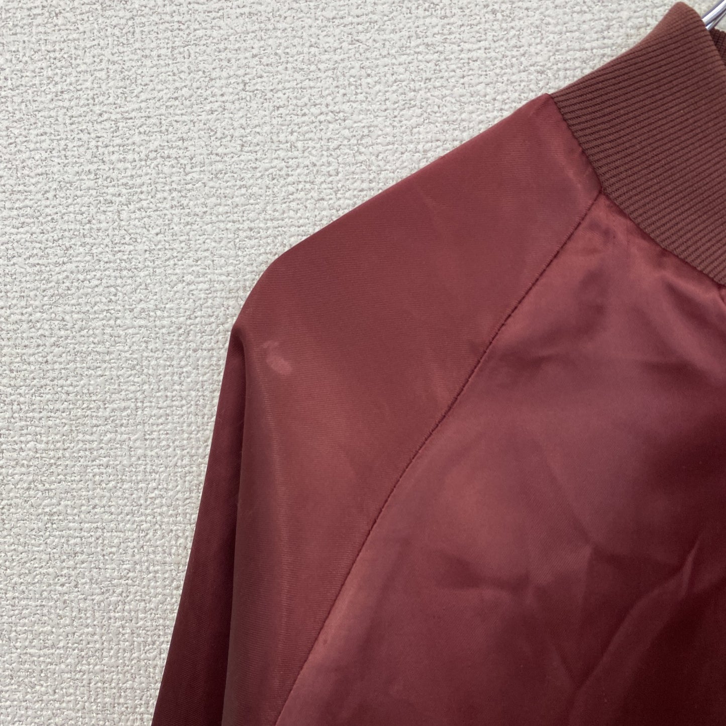 WeastArk　ウェスターク　ナイロンスタジャン/スタジアムジャケット　ヴィンテージ　ボルドー　Lサイズ