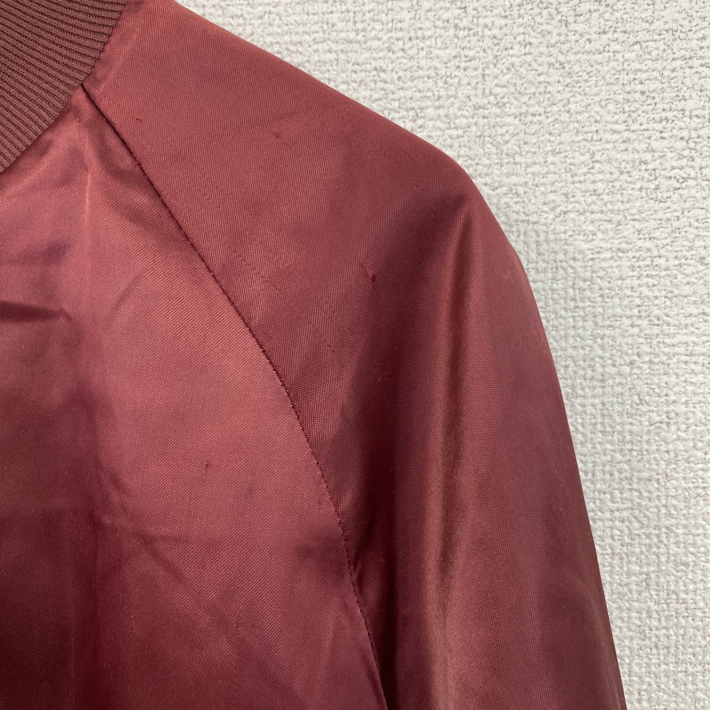 WeastArk　ウェスターク　ナイロンスタジャン/スタジアムジャケット　ヴィンテージ　ボルドー　Lサイズ