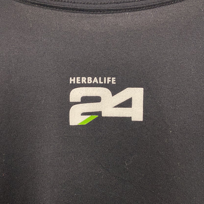 古着 used　NIKE ナイキ　半袖プリントTシャツ　DRI-FIT　クルーネック　スウッシュロゴ　黒　ブラック　XLサイズ