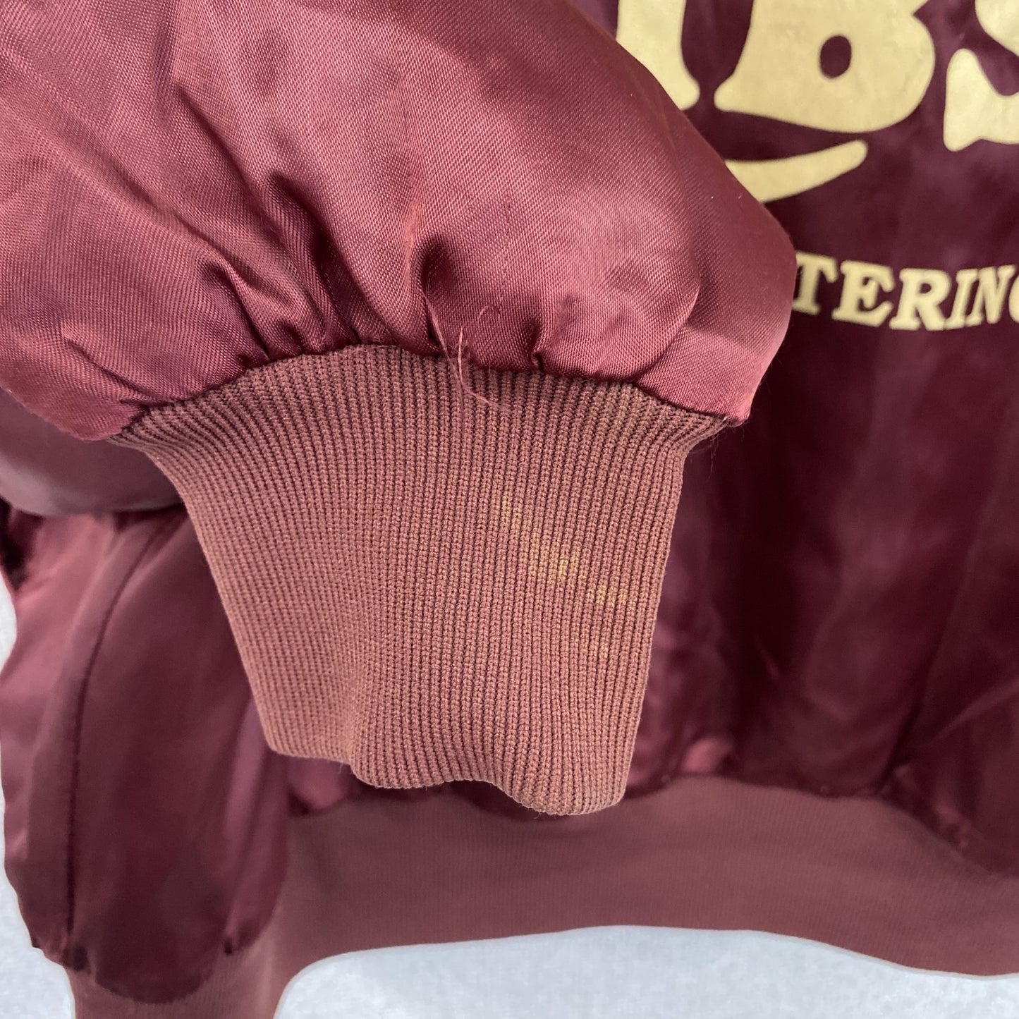 WeastArk　ウェスターク　ナイロンスタジャン/スタジアムジャケット　ヴィンテージ　ボルドー　Lサイズ