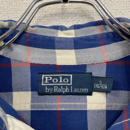 Polo Ralph Lauren　ポロラルフローレン　長袖シャツ　チェック柄　青　ブルー　Sサイズ