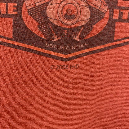 00s　HARLEY DAVIDSON　ハーレーダビッドソン　半袖プリントTシャツ　ヴィンテージ　オレンジ　Lサイズ